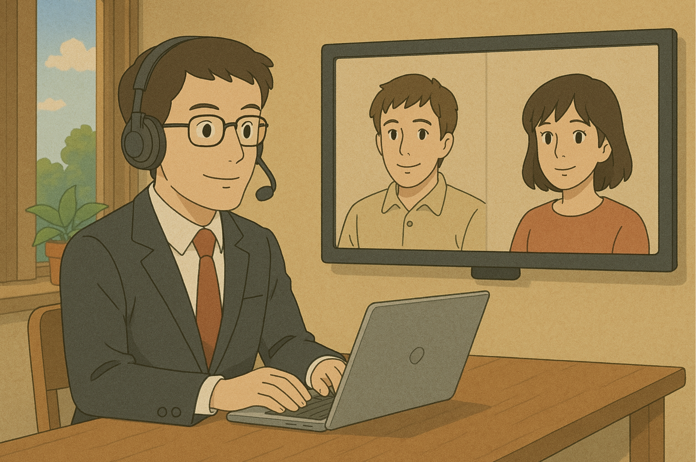 Online meeting via Teams of Zoom